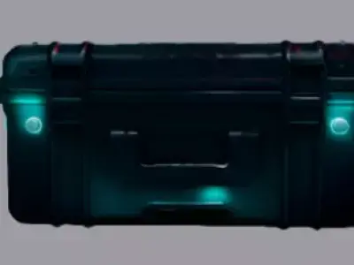 Futuristic Health Pack Energy Loot Box Low-poly 3D model