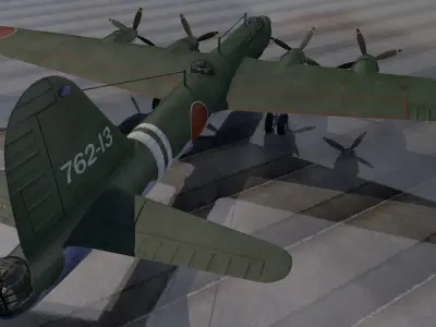 Kawasaki Ki-91 3D model