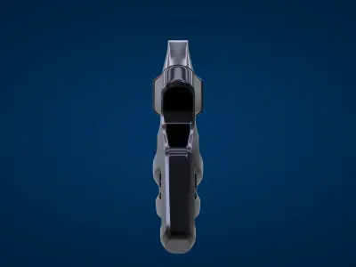 3D GUN Low-poly 3D model