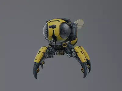 robot bee 3D model get