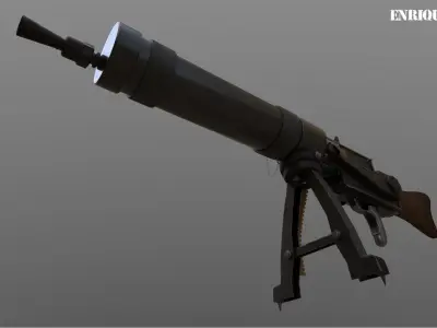 SPANDAU MG-08 1916 3D model