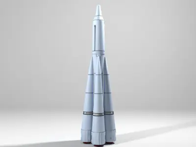 Rocket Missile - R-7 Semyorka 3D model