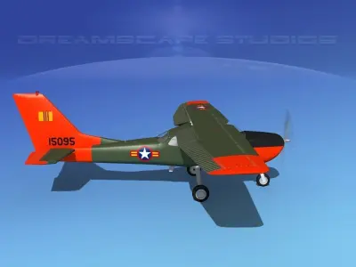 Cessna T-41 Mescalero South Vietnam AF 3D model