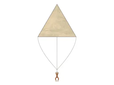 Leonardo da Vinci parachute 3D model