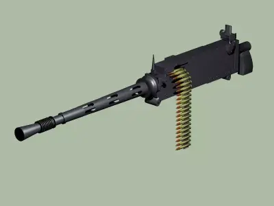 Browning 303 machine gun 3D model