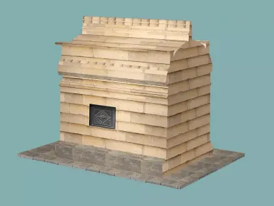 Desert Tomb Ancient Temple Low Poly 3D Model 3D model