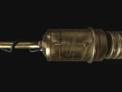  Ray gun Low-poly 3D model