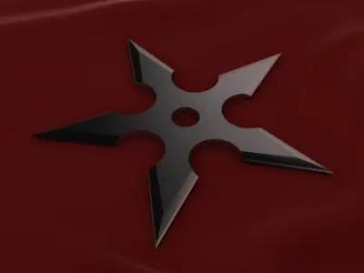 5 Point Shuriken 3D model
