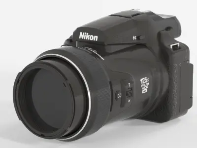 Nikon Coolpix P1000 Appareil Photo Bridge Low-poly 3D model