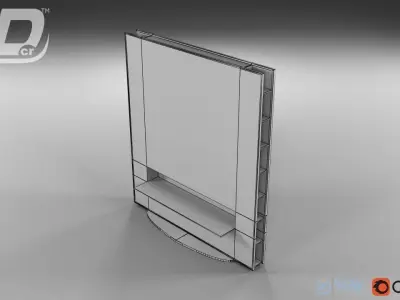 TV Wall Free 3D model