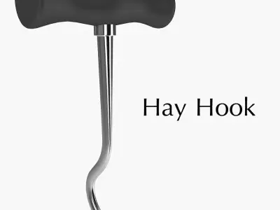 Hay Hooks Low-poly 3D model