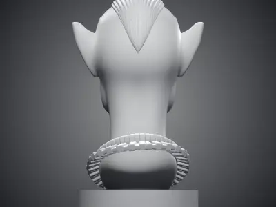 Navi Warrior Portrait Sci-Fi Character Statue PM-363 3D print model