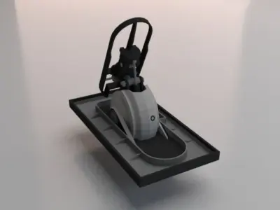 Sci-Fi Jumper Low-poly 3D model