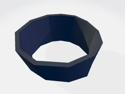 Left Leg Military Band Wrap Low-poly 3D model