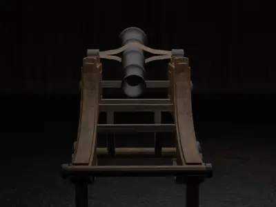 Cannon with different texture Free 3D model