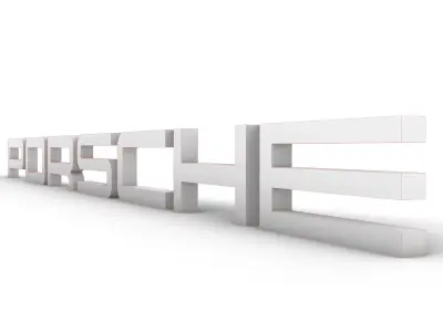 Porsche Logo Sign Free 3D model