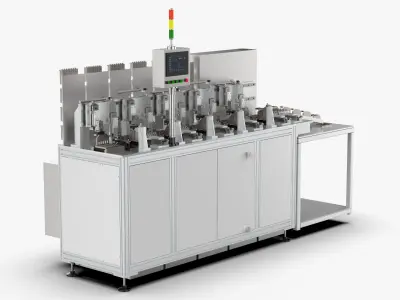 Automatic Wafer Oil Tank Sorting Machine 3D model