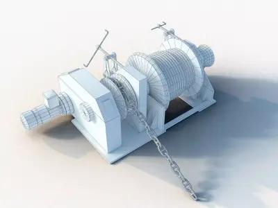 Anchor-Mooring Winch 3D model