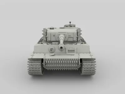 T34-85 Tiger Tank Late Pack with Interior 3D model