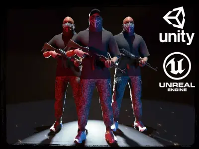 Insurgent -Urban Free low-poly 3D model