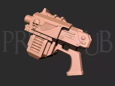 Space Marine Bolt Pistol Cosplay Prop  3D print model