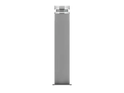 Grey Stainless Steel Bollard 3D model