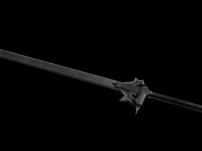 Kirito Sword Elucidator Low-poly 3D model