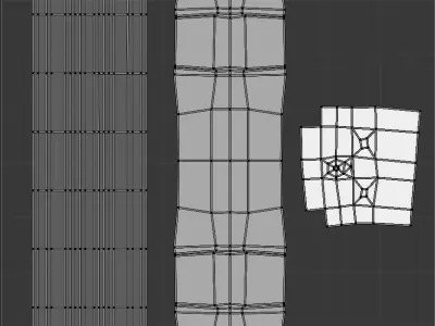 Railroad train track with metal rails Free 3D model