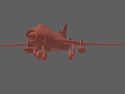 Sukhoi Su-22 aircraft 3D print model