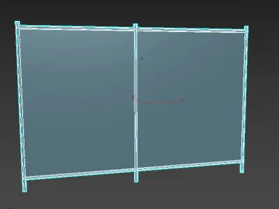 Fence Game Ready Asset  Low-poly 3D model