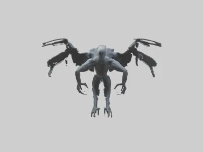 Deadly phantom model Low-poly 3D model