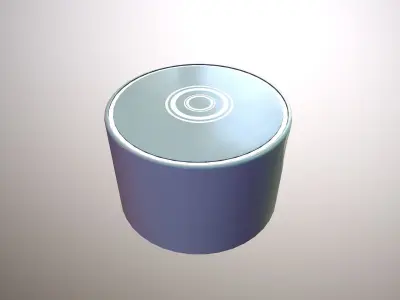 Futuristic Lounge Table Low-poly 3D model