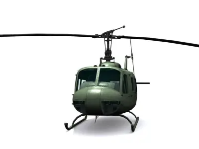 Army UH 1 Low-poly 3D model