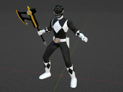 Black Ranger - Mighty Morphin Power Ranger 3D model