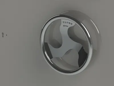 Weathertight Pantograph Hinged Door 3D model