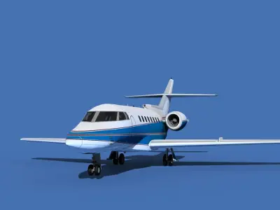 Hawker Siddley 1000 V02 3D model