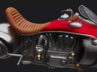 Hover Bike Concept 3D Model 3D model