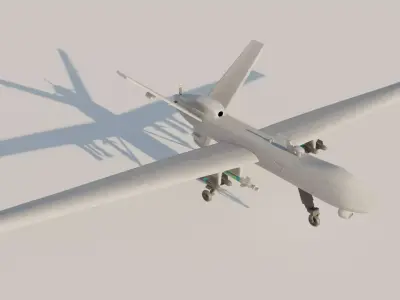 MQ9 Reaper UAV Drone  High-Detail Military Aircraft 3D Model 3D model