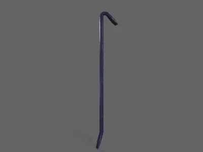 PBR Crowbar V2Blue Low-poly 3D model