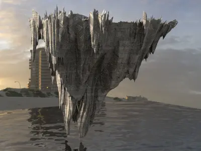 Floating Mountain 2 3D model