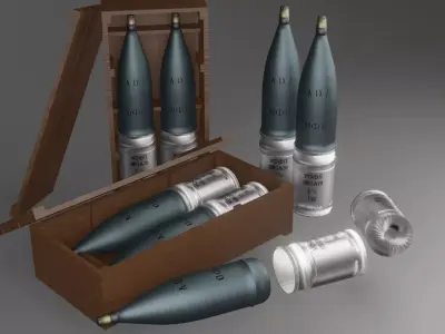 Tank shell collection 3D model