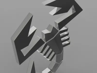 abarth logo 3D model