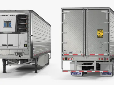 Vanguard Reefer Semi Trailer Refrigerator 3D model