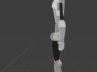 I Robot humanoid Low-poly 3D model