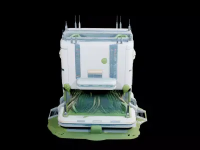 BioCore Nexus Tower 3D model