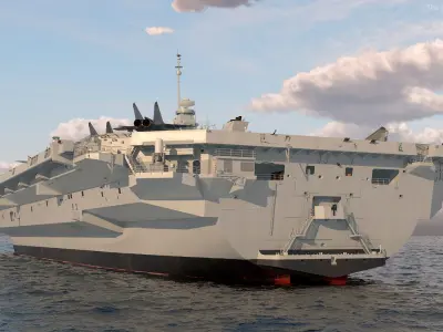 Armed HMS Queen Elizabeth 3D model purchase