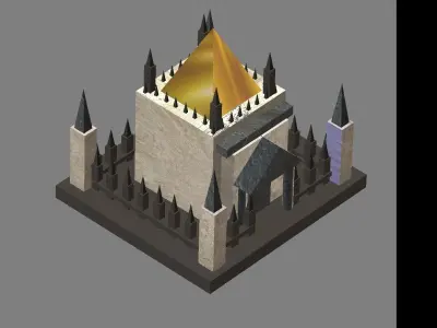 A Kings Temple Free 3D model