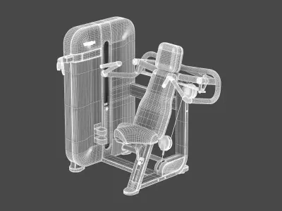 Technogym Selectorized Artis Shoulder Press 3D model