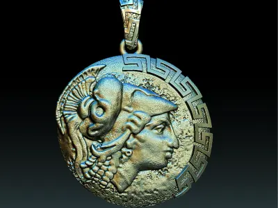 ATHENA NECKLACE 3D print model