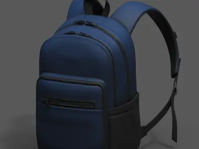 Backpack Camping Generic military human bag storqge baggage  Low-poly 3D model